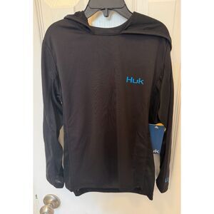HUK Icon X Hoodie Unisex Kids Long Sleeve Rash Guard Youth Small NWT